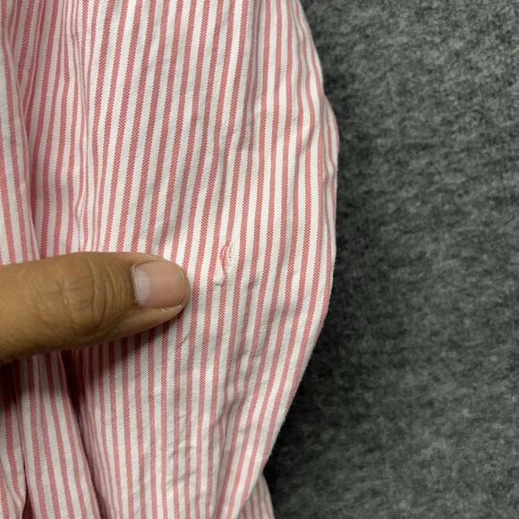 Abercrombie & Fitch Shirt Mens XL PINK Striped Button Up Muscle Adult Y2K - Picture 2 of 7